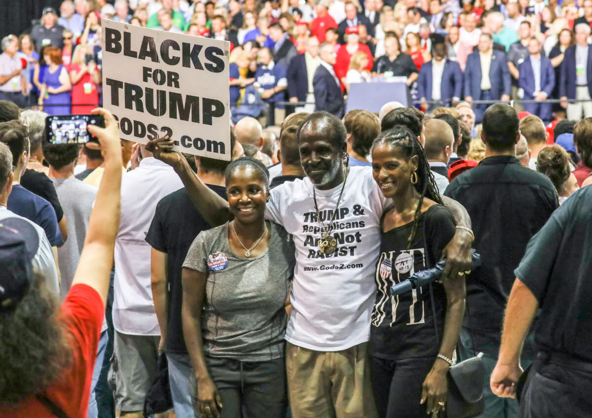 The audience at President Donald Trump's Make America Great Again rally in Tampa, Fla., on July 31, 2018. (Charlotte Cuthbertson/The Epoch Times)