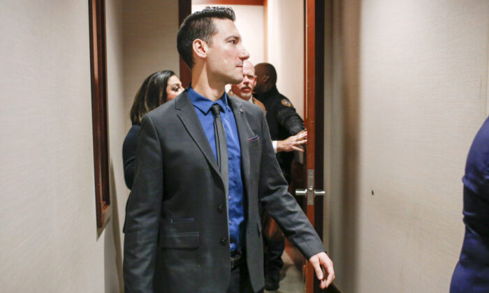 David Daleiden arrives at the Harris County Courthouse in Houston, Tex., on Feb. 4, 2016. (Eric Kayne/Getty Images)