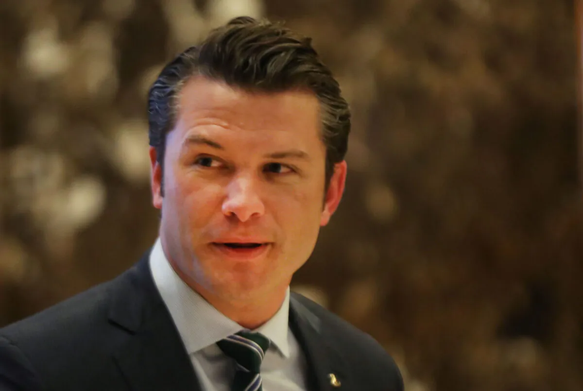 Fox News contributor Pete Hegseth arrives at Trump Tower in New York City on Dec. 15, 2016. (Spencer Platt/Getty Images)