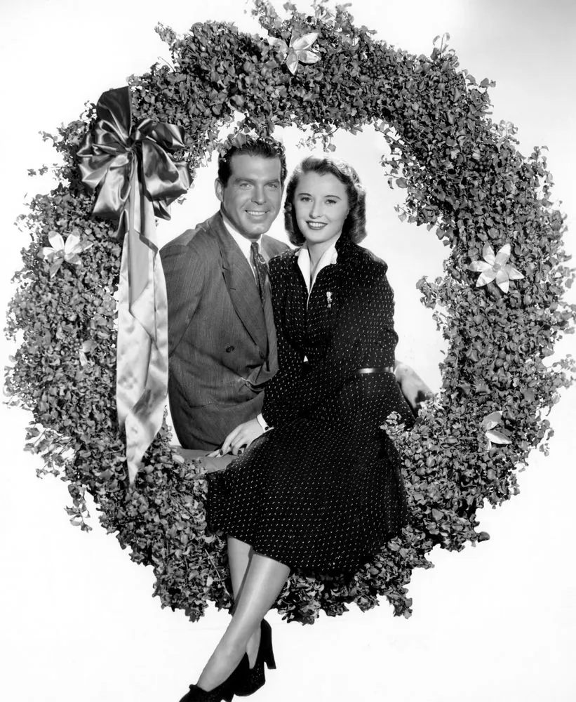 Fred MacMurray and Barbara Stanwyck in a promotion photo for their film “Remember the Night.” (Courtesy Everett Collection)