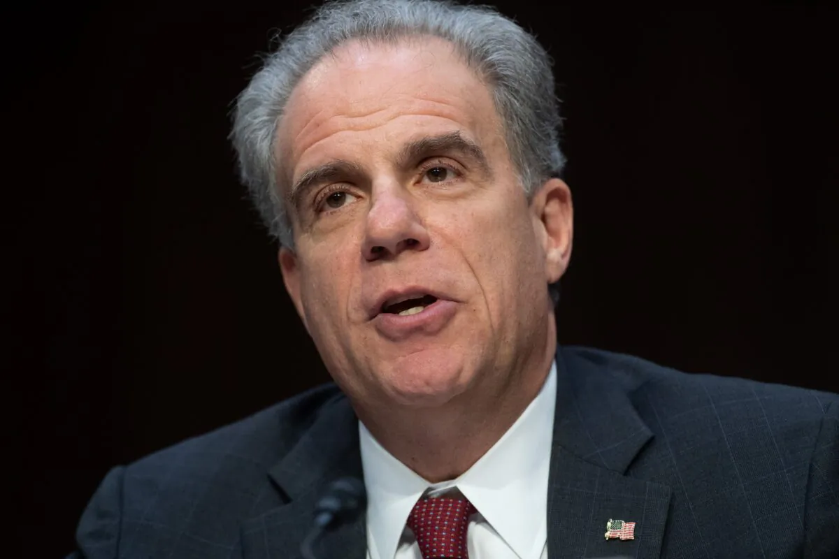 Justice Department Inspector General Michael Horowitz testifies about the Inspector General's report on alleged abuses of the Foreign Intelligence Surveillance Act (FISA) during a Senate Judiciary Committee hearing on Capitol Hill in Washington on Dec. 11, 2019. (Saul Loeb/AFP via Getty Images)