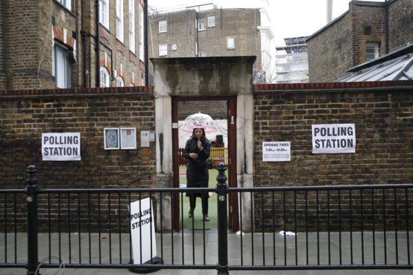 London polling station