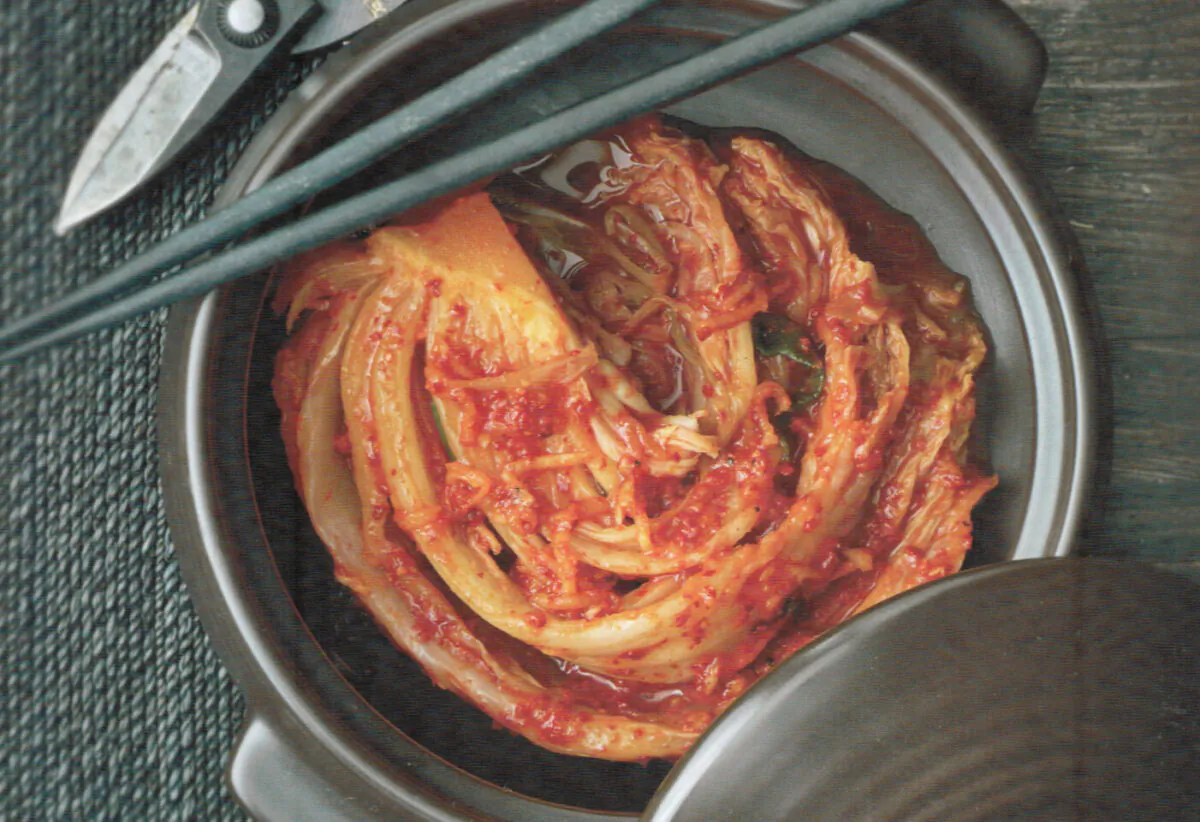 Cabbage kimchi. (Jean Cazals)