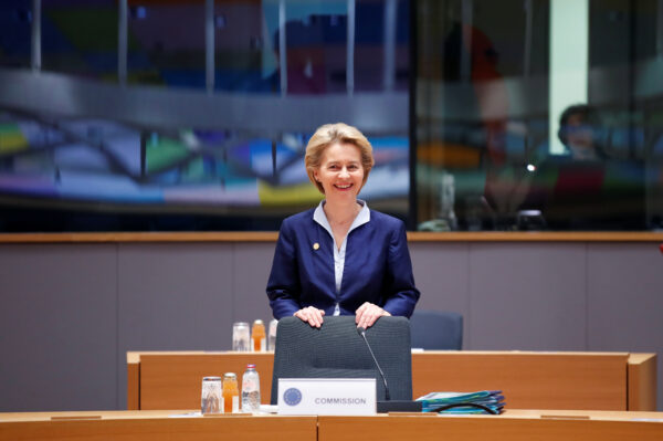 European Commission President Ursula von der Leyen attends the European Union leaders summit in Brussels, Belgium December 12, 2019. (Christian Hartmann/Reuters)