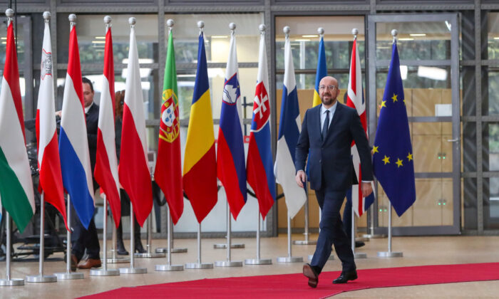 European Council President Charles Michel arrives at EU Council headquarters, ahead of an EU leaders summit in Brussels, Belgium December 12, 2019. (Yves Herman/Reuters)
