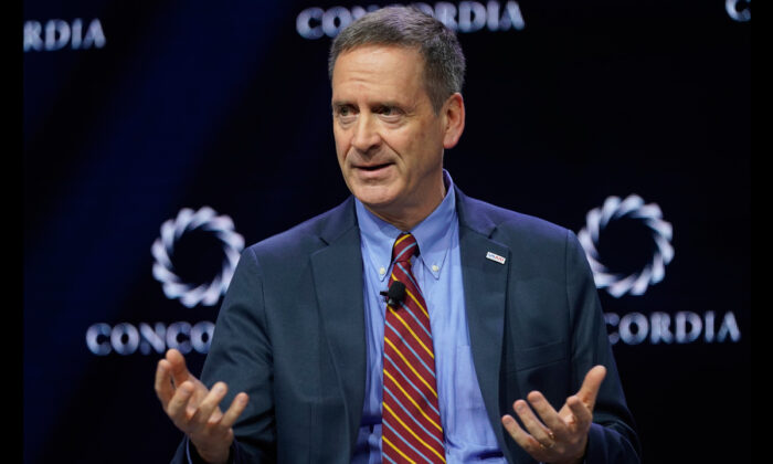 USAID Administrator Mark Green speaks onstage during the 2019 Concordia Annual Summit at Grand Hyatt New York, in NYC, on Sept. 24, 2019.  Riccardo Savi/Getty Images for Concordia Summit