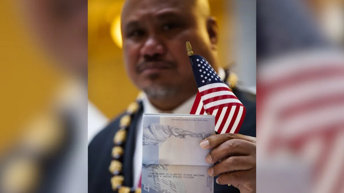 John Fitisemanu, an American Samoan and the lead plaintiff in a lawsuit against the United States seeking full U.S. citizenship. (Katrina Keil Youd/Equally American via AP)