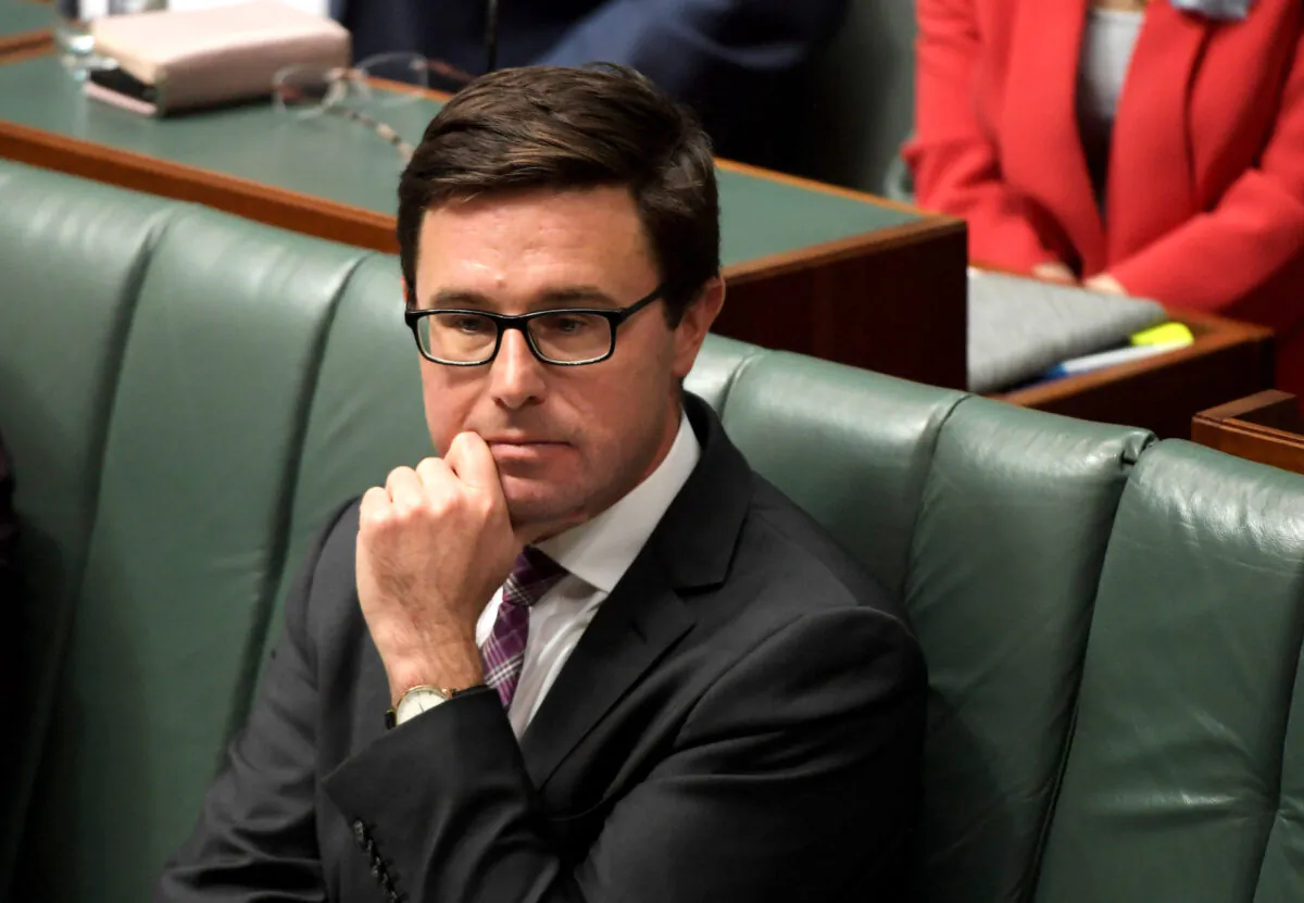 David Littleproud during in at Parliament House in Canberra, Australia on Sept. 11, 2019. (Tracey Nearmy/Getty Images)