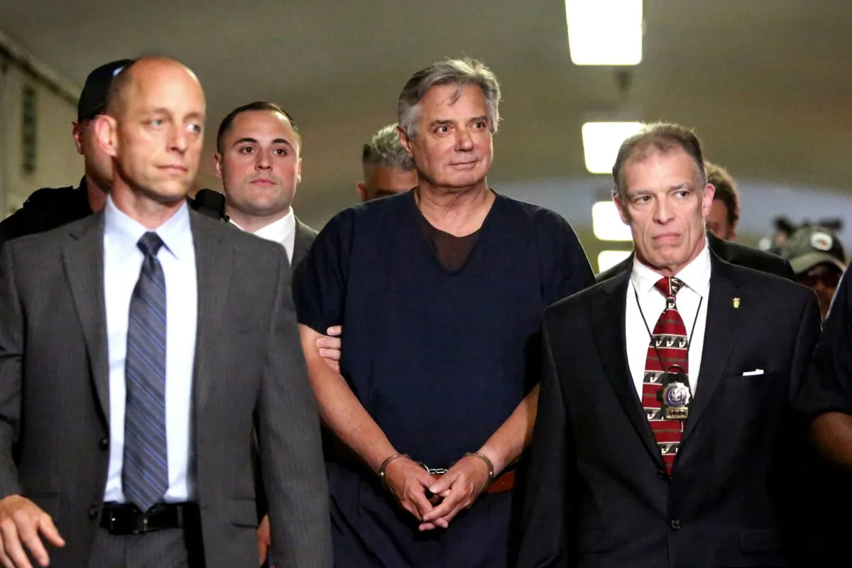Former Trump campaign chairman Paul Manafort arrives to his arraignment in Manhattan Criminal Court in New York City on June 27, 2019. (Yana Paskova/Getty Images)