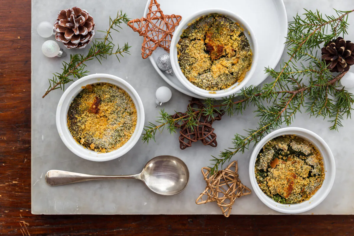 Spinach flan. (Giulia Scarpaleggia)