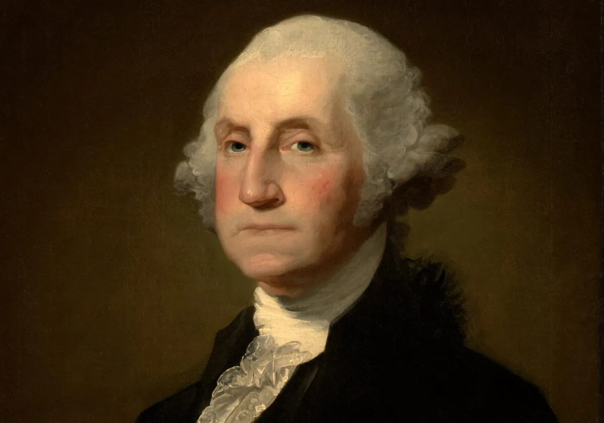 Detail of Gilbert Stuart's, "George Washington." (Image courtesy Clark Art Institute clarkart.edu)