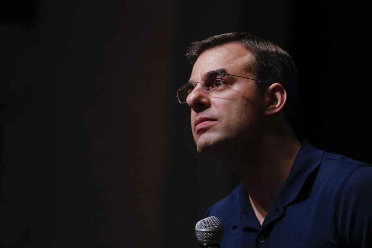 Rep. Justin Amash (I-Mich.) in Michigan in a file photograph. (Bill Pugliano/Getty Images)