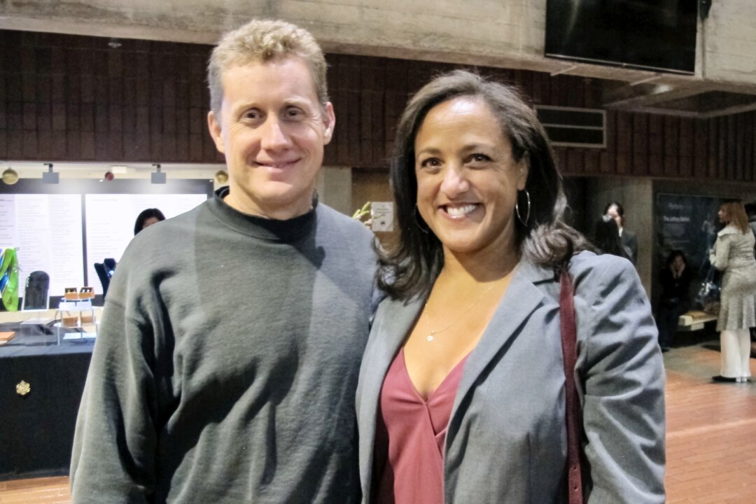 Mike and Danielle Grumley enjoyed Shen Yun together at Zellerbach Hall in Berkeley, Calif., on Dec. 20, 2019. (Steve Ispas/The Epoch Times)