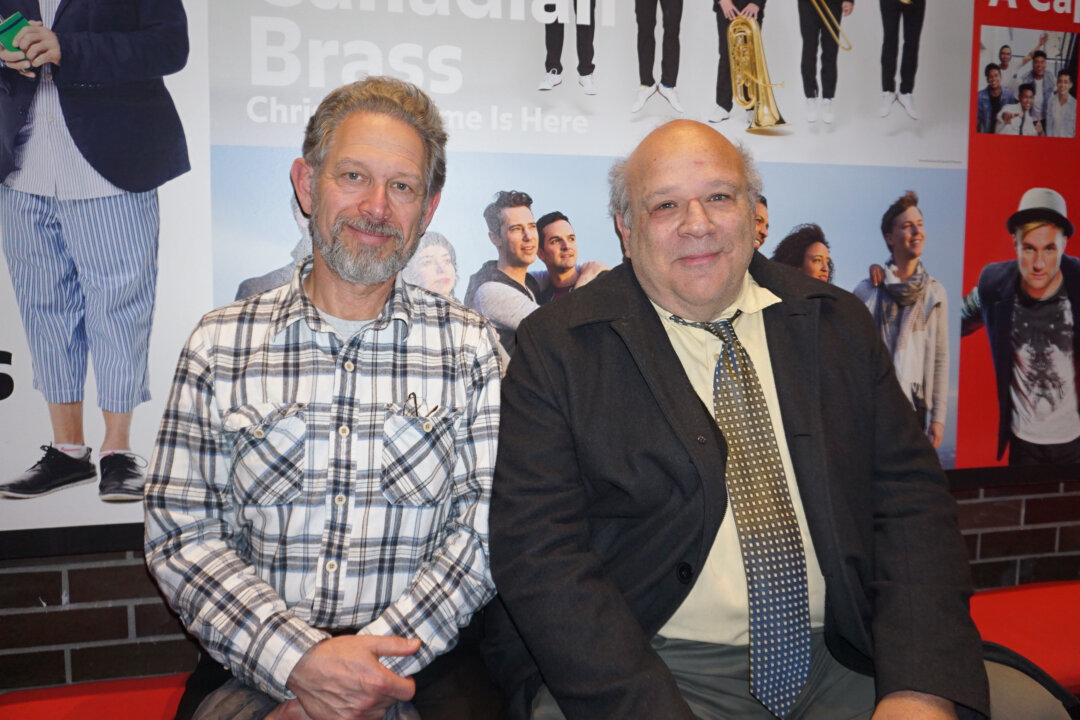 Barton Slavin and Ken Koswener enjoyed Shen Yun at the Performing Center of the Arts of Purchase College in Purchase, New York, on Dec. 21, 2019. (Sally Sun/The Epoch Times)