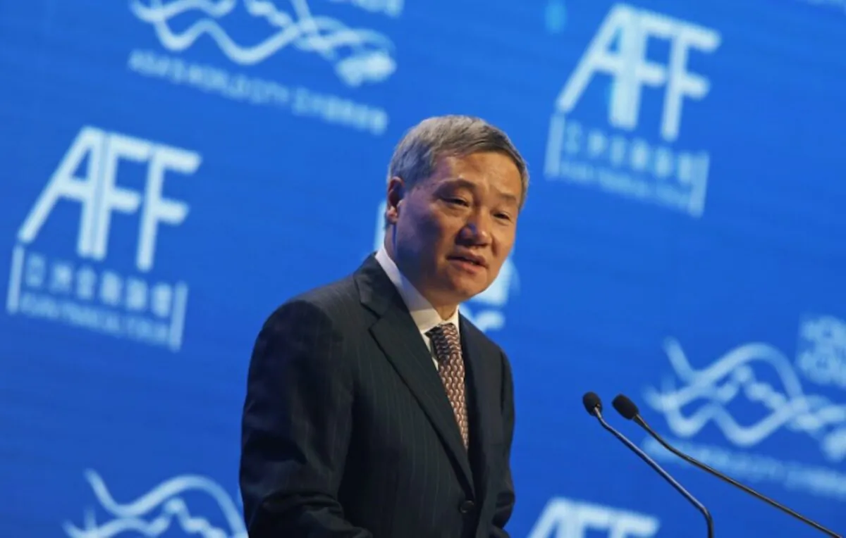 China Securities Regulatory Commission Chairman Xiao Gang addresses the Asian Financial Forum in Hong Kong, China on Jan. 19, 2015. (Bobby Yip/Reuters)