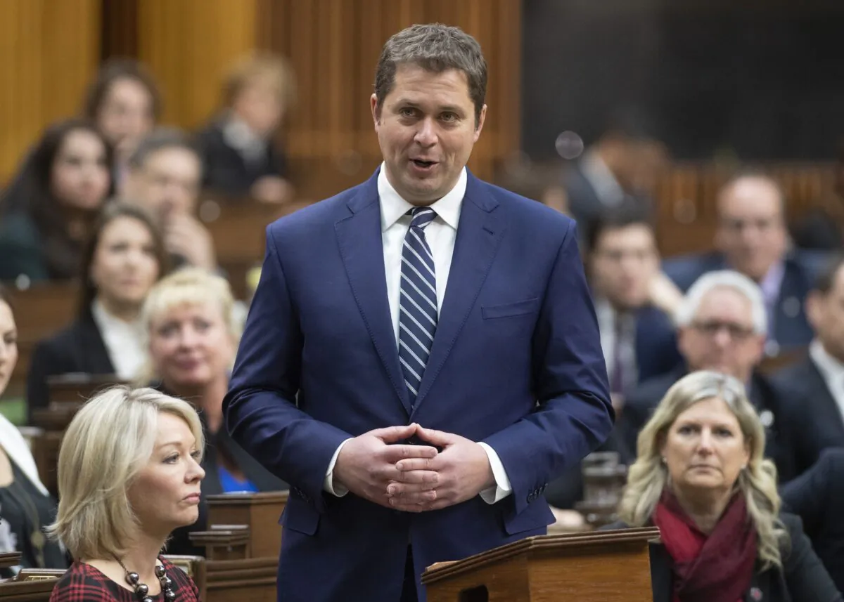 Andrew Scheer announces in the House of Commons on Dec. 12, 2019, that he will step down as leader of the Conservatives. The director of fundraising for the federal Conservatives has taken over as acting director of the party as it continues to grapple with the fallout from Scheer’s resignation. (The Canadian Press/Adrian Wyld)