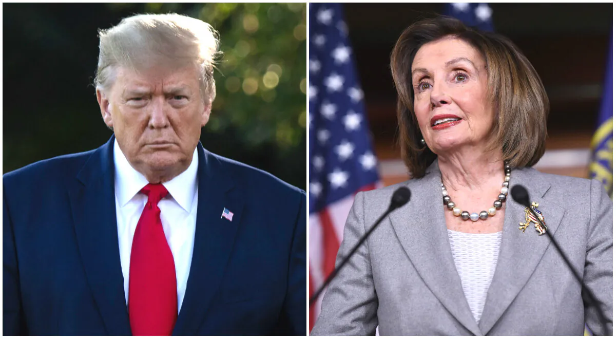 President Donald Trump (L) and House Speaker Nancy Pelosi. (Nicholas Kamm/AFP via Getty Images; Saul Loeb/AFP via Getty Images)