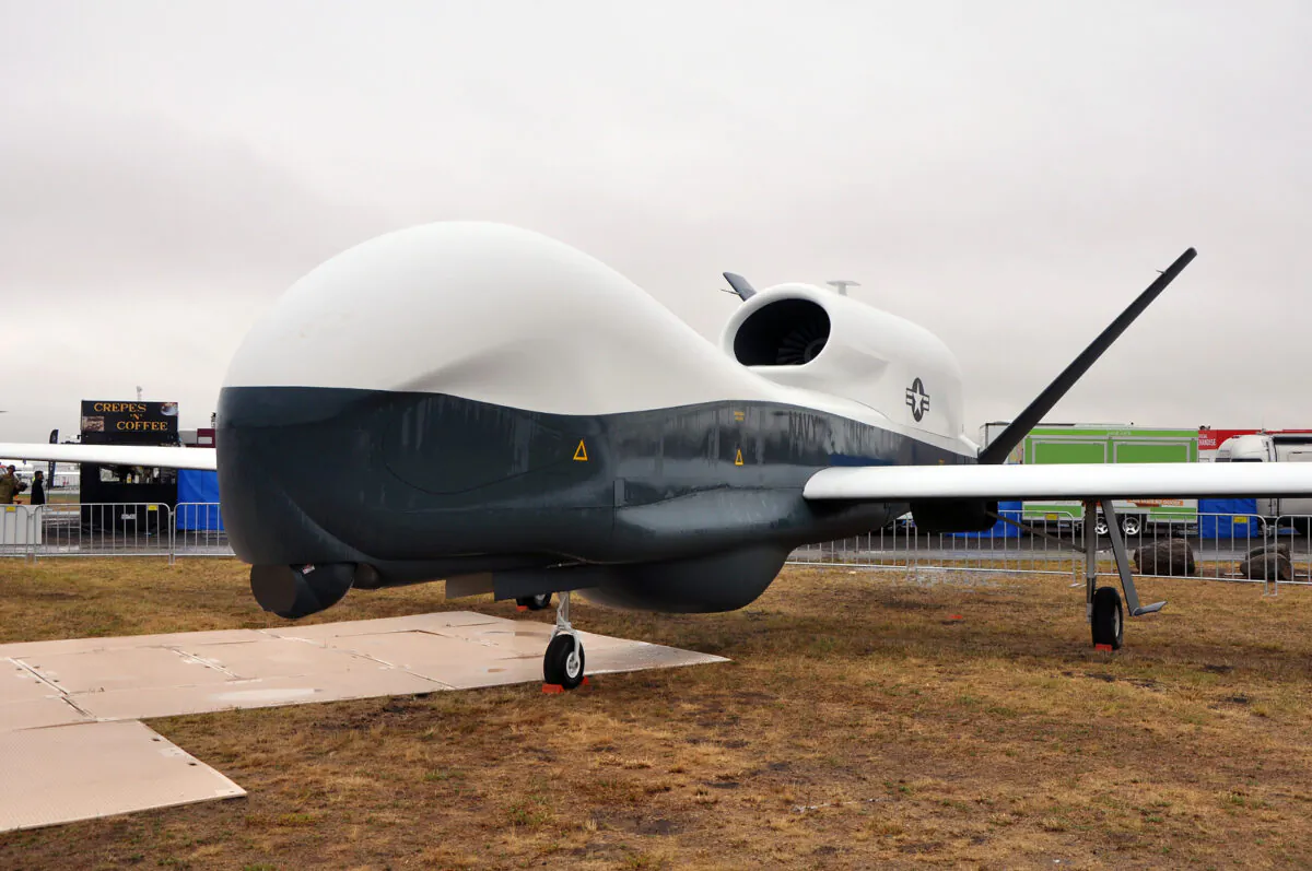 The Northrop Grumman MQ-4C Triton Surveillance UAV, the key platform used by the U.S. Navy for surveillance. (Robert Frola via Wikimedia Commons)