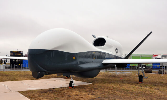 The Northrop Grumman MQ-4C Triton Surveillance UAV, the key platform used by the U.S. Navy for surveillance. (Robert Frola via Wikimedia Commons)