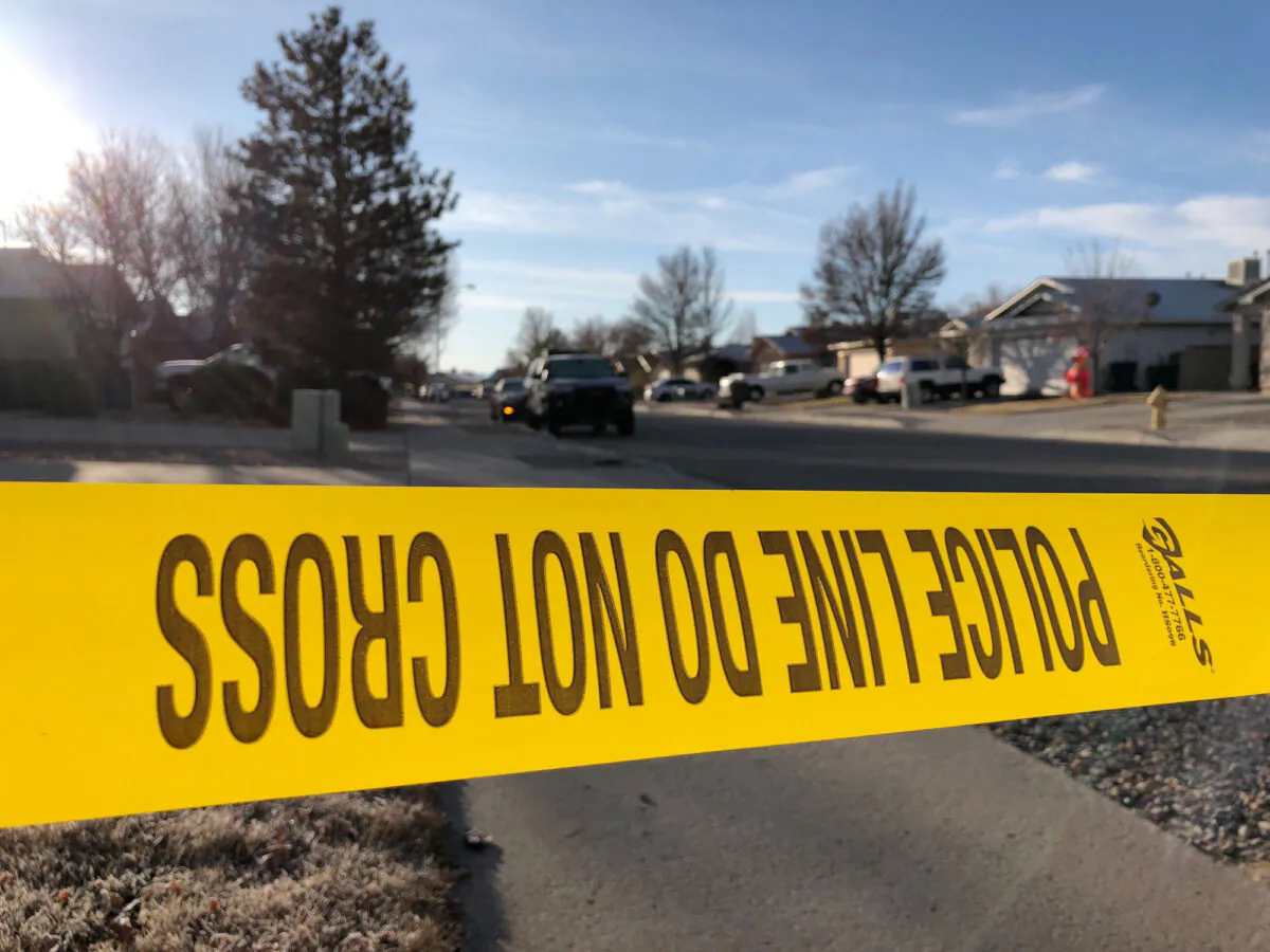 Police tape. (Susan Montoya Bryan/AP Photo)