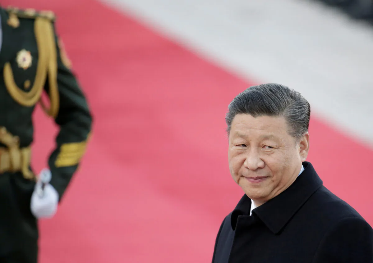 Chinese leader Xi Jinping attends a welcoming ceremony at the Great Hall of the People in Beijing, China, on Oct. 25, 2019. (Jason Lee/Reuters)