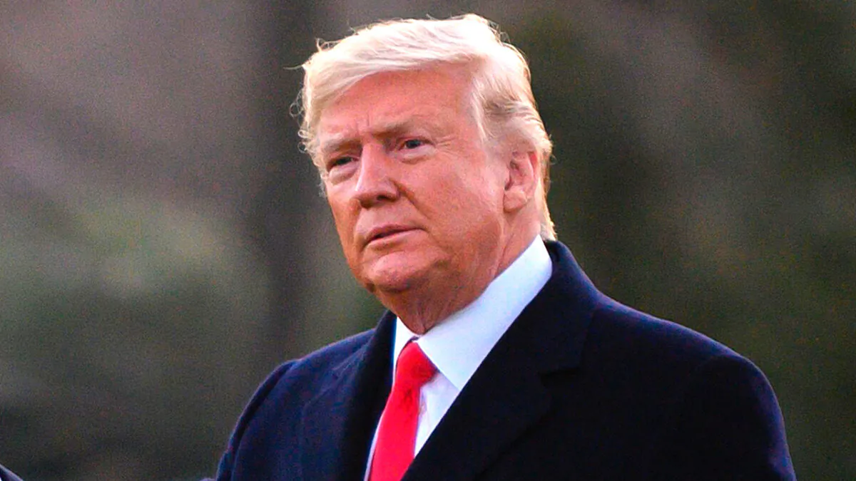 President Donald Trump departs the White House in Washington, on Dec. 18, 2019. (Jim Watson/AFP via Getty Images)