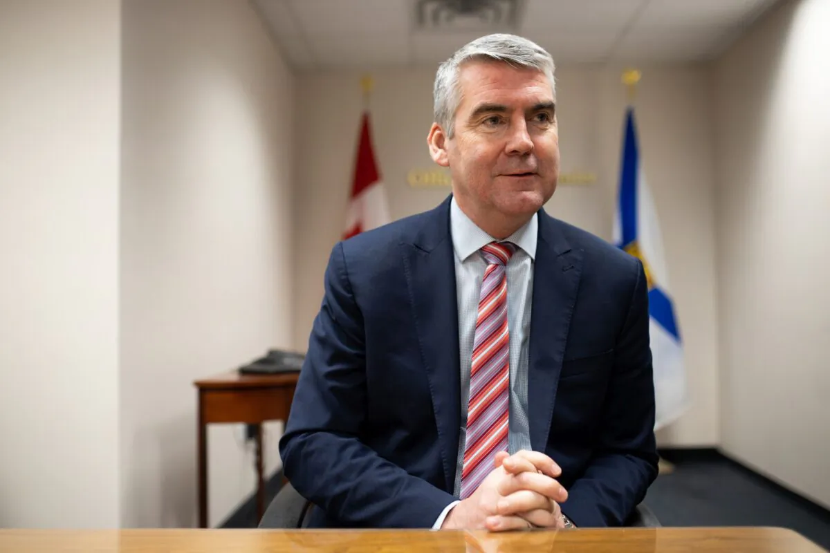 Premier Stephen McNeil during a year-end media interview in a meeting room at the Office of the Premier in Halifax, Nova Scotia, on Dec. 18, 2019. (The Canadian Press/Riley Smith)