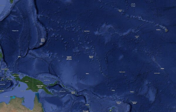 The Marshall Islands and surrounding area