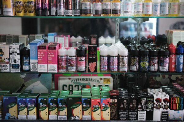 Vaping products, including flavored vape liquids and pods