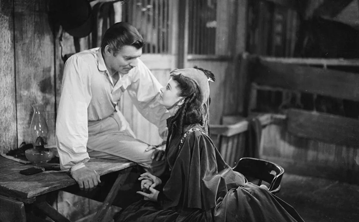 Clark Gable and Vivien Leigh star in "Gone With the Wind," one of the most popular movies in American cinema history. It was released in December 1939. (Warner Bros., MGM)