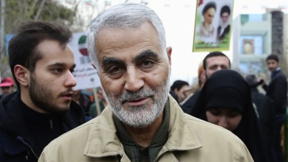 Qassem Soleimani, commander of Iran's Quds Force, attends an annual rally commemorating the anniversary of the 1979 Islamic revolution, in Tehran, Iran on Feb. 11, 2016. (Ebrahim Noroozi/AP Photo)
