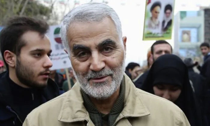 Qassem Soleimani, commander of Iran's Quds Force, attends an annual rally commemorating the anniversary of the 1979 Islamic revolution, in Tehran, Iran on Feb. 11, 2016. (Ebrahim Noroozi/AP Photo)