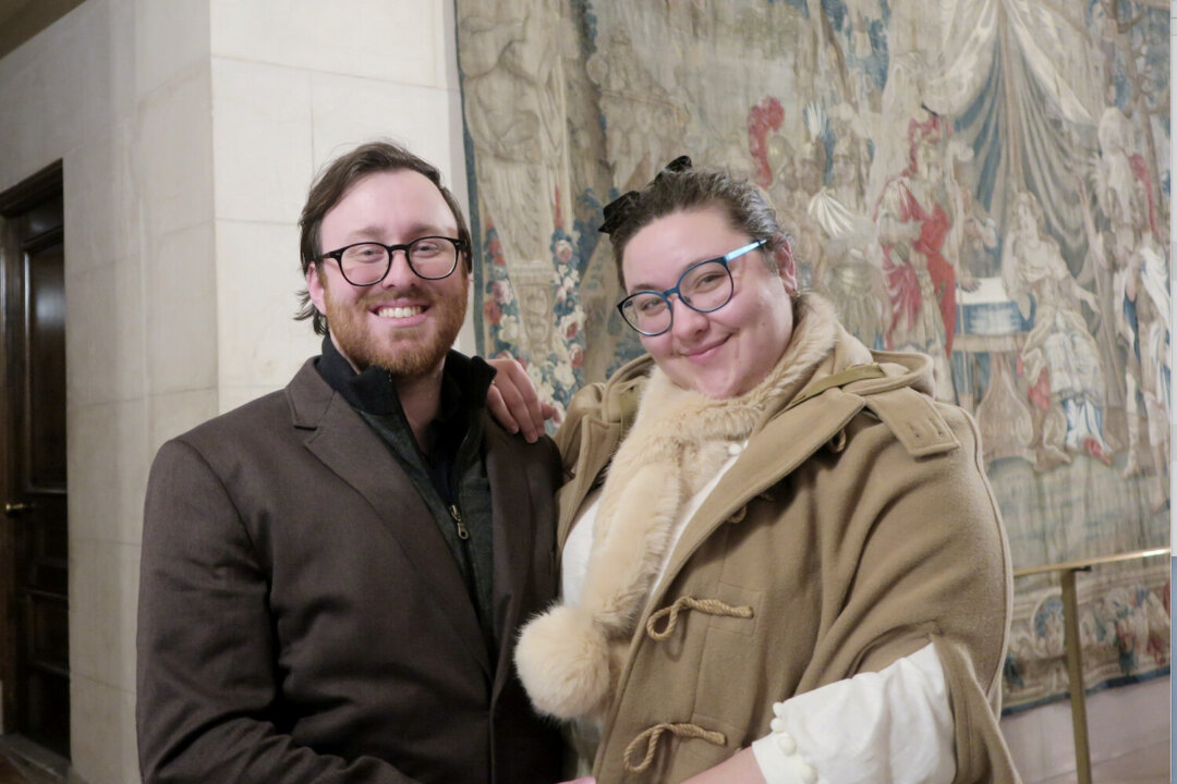 Dillon and Nika Plummer saw Shen Yun at the San Francisco War Memorial Opera House on Jan 2, 2020. (Michelle Yang/The Epoch Times)
