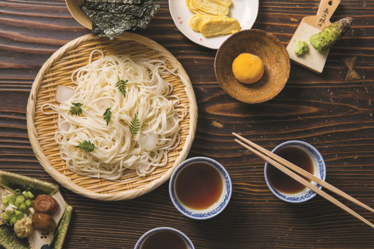 A shoyu tare-based dipping sauce for noodles. (Rick Poon)