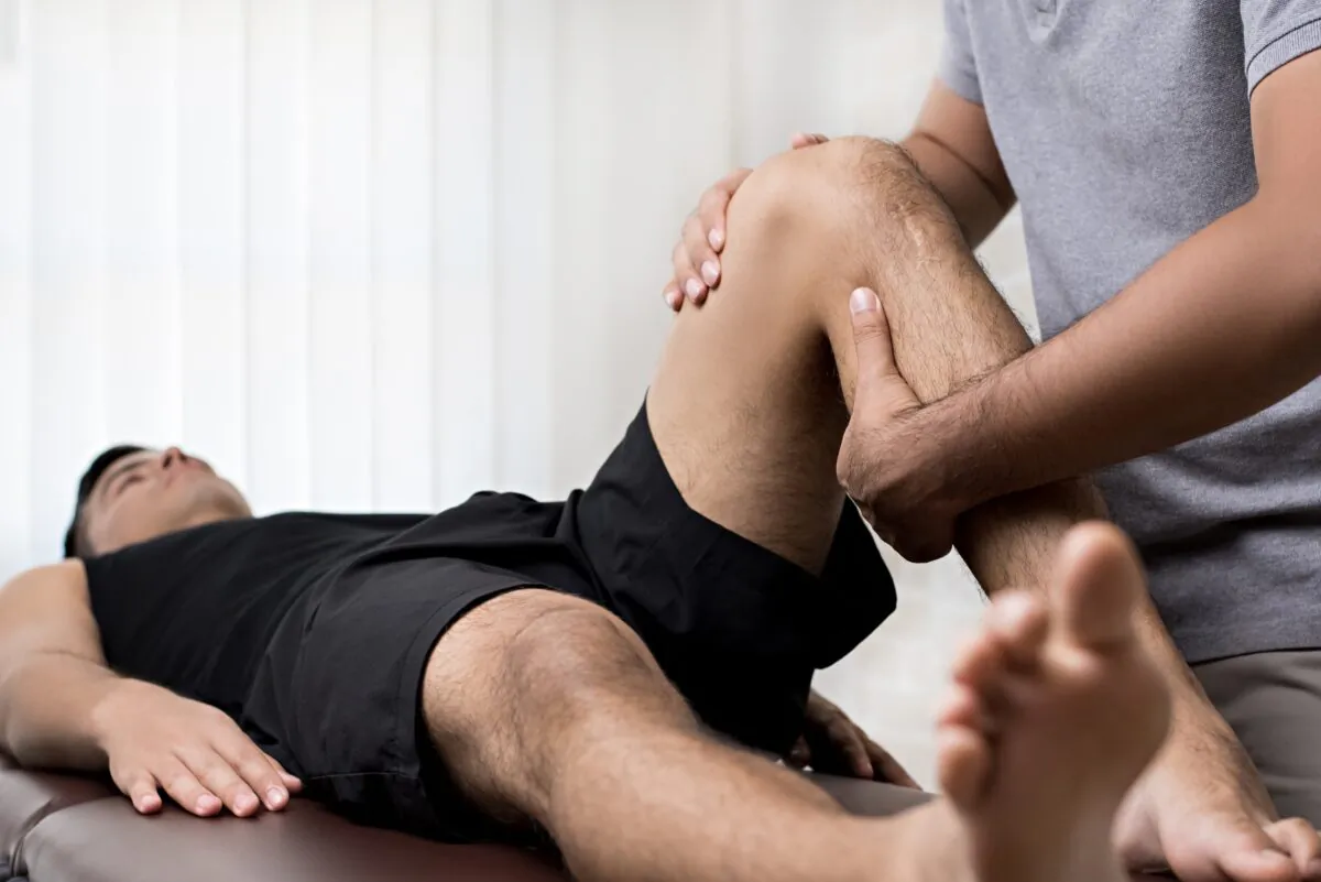 Receiving proper treatment for a knee injury may help lower the increased risk of developing osteoarthritis. (Atstock Productions/Shutterstock)