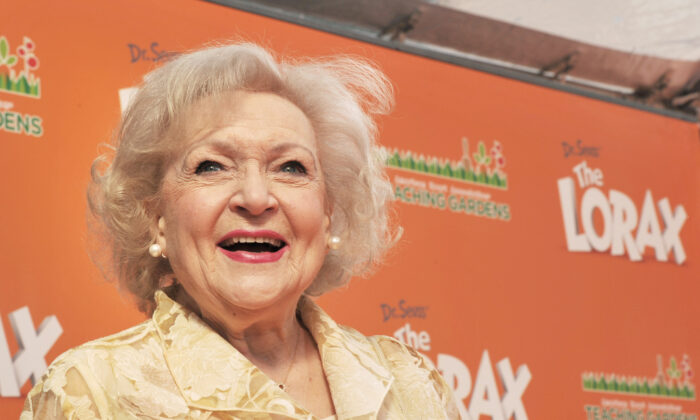 Actress Betty White arrives at the premiere of Universal Pictures and Illumination Entertainment's 3D-CG "Dr. Seuss' The Lorax" at Citywalk in Universal City, Calif., on Feb. 19, 2012. (Kevin Winter/Getty Images)