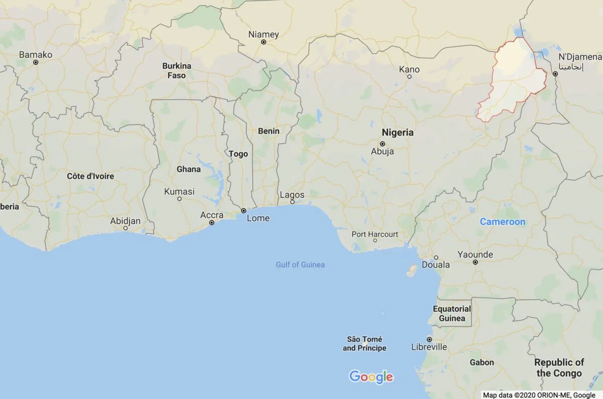 The Nigerian state of Borno. (Screenshot/Google Maps)