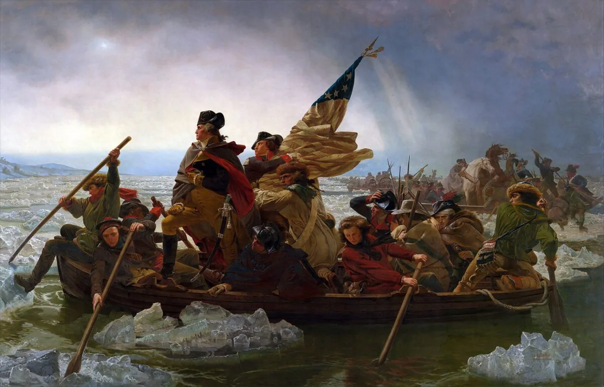 "Washington Crossing the Delaware" by Emanuel Leutze, 1851. (Public domain)