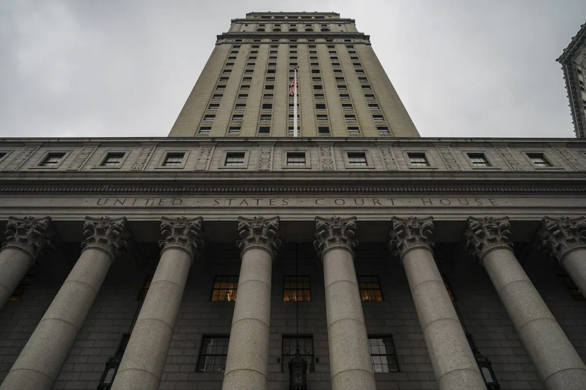 The Thurgood Marshall United States Courthouse, which hears cases from the United States District Court for the Southern District of New York and United States Court of Appeals for the Second Circuit, stands in Lower Manhattan, New York City, on Jan. 18, 2019. (Drew Angerer/Getty Images)