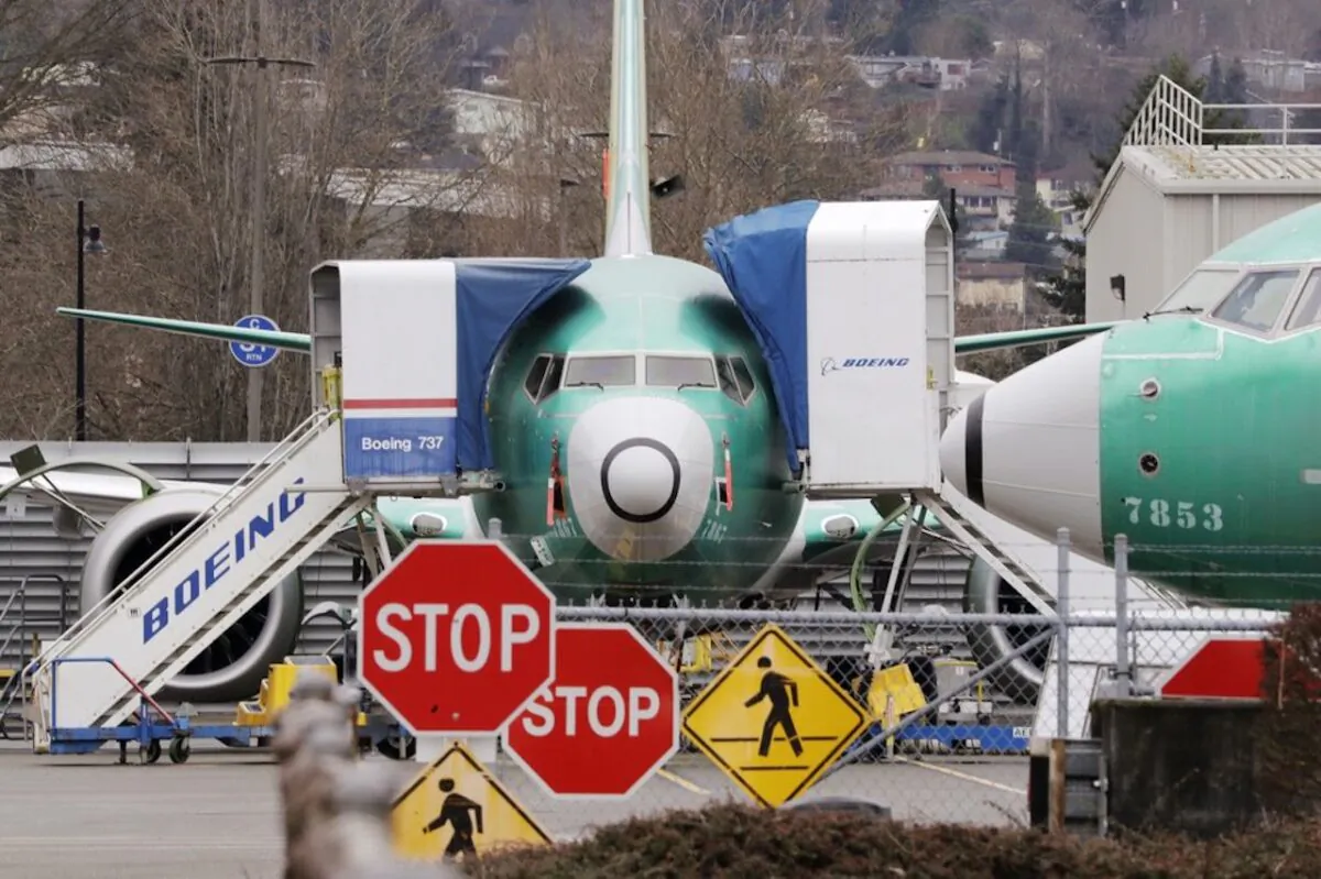 Boeing 737 Max jets sit parked in Renton, Wash. on Dec.16, 2019. (Elaine Thompson/AP-File)