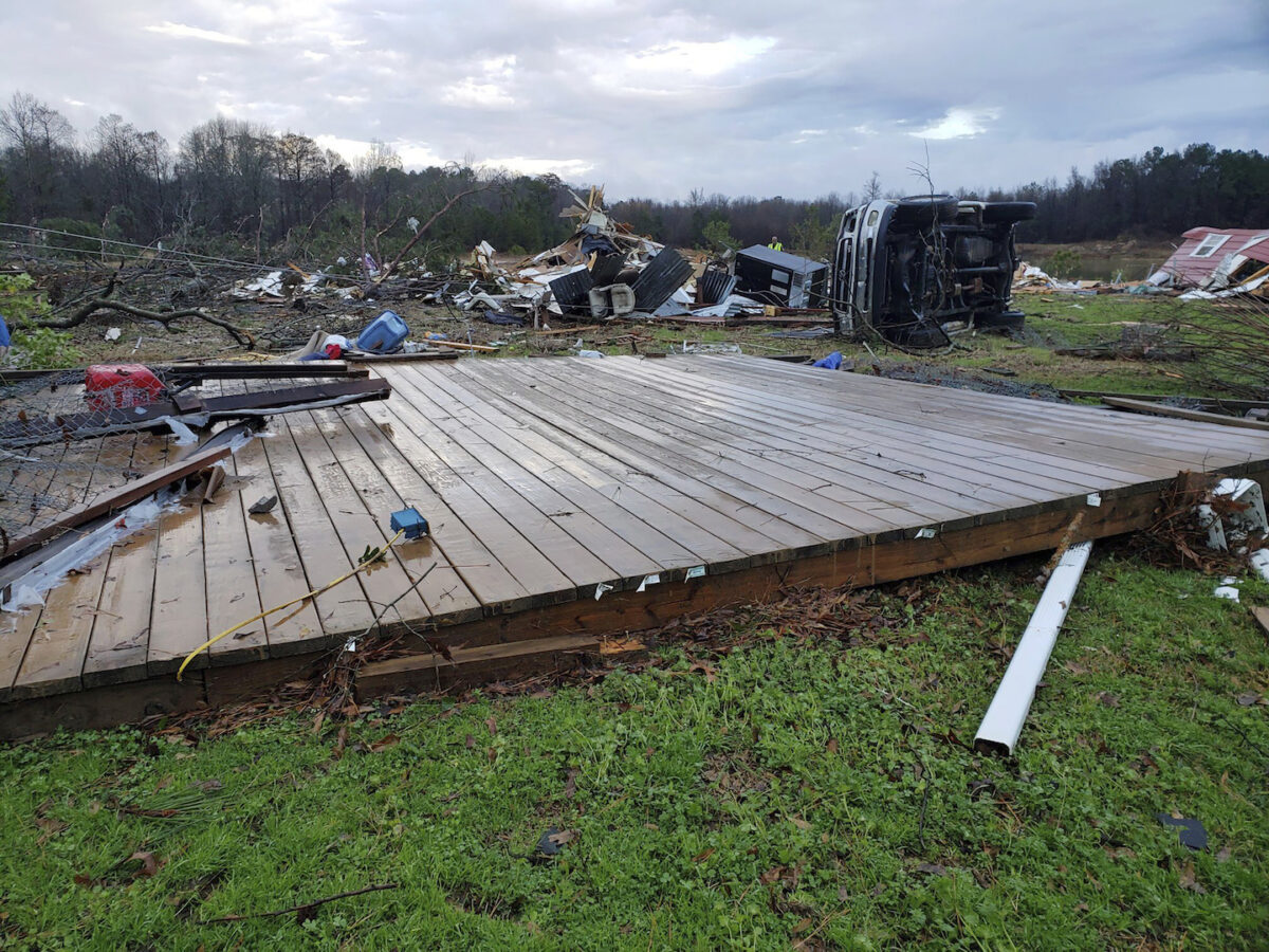 Damage from severe weather