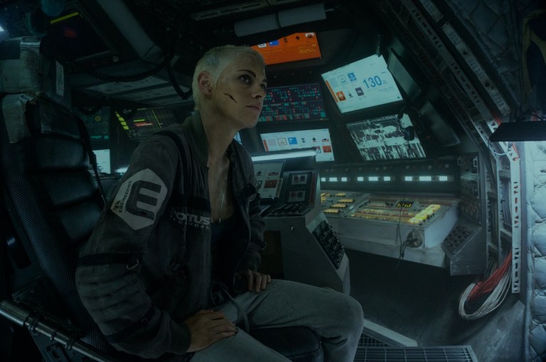 woman in control station