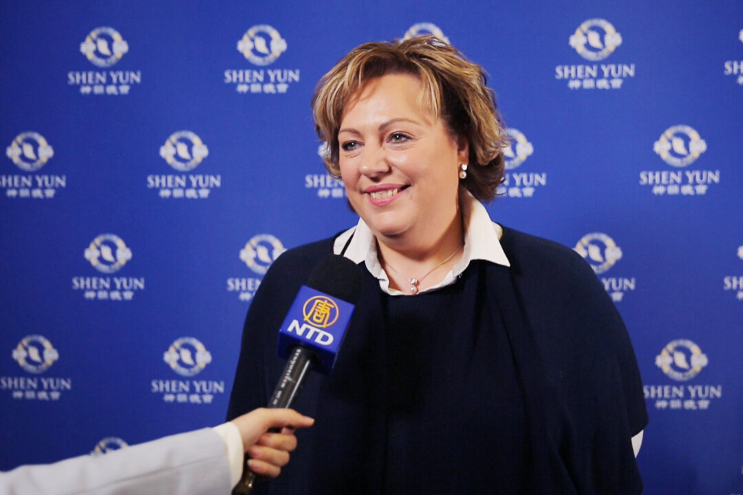 Esther O'Reilly-Cain enjoyed Shen Yun at the International Convention Centre in Birmingham, England, on Jan. 2, 2020. (NTD Television)