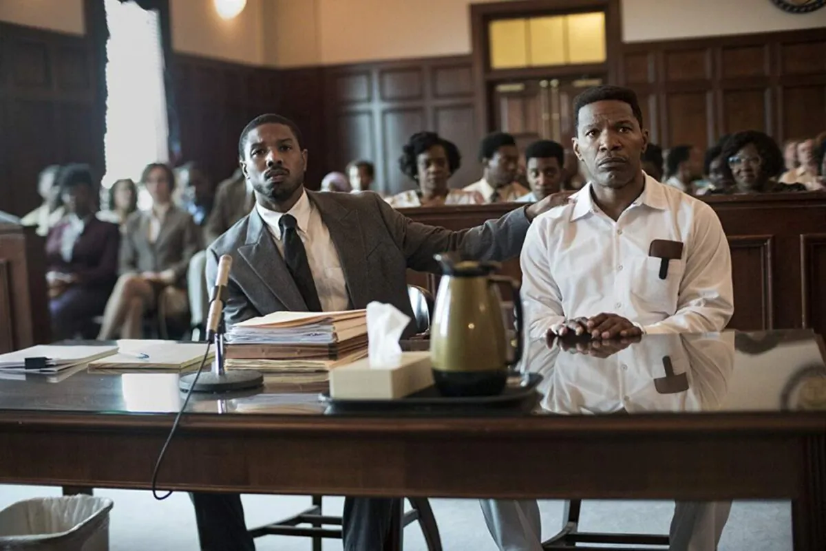 "Just Mercy" is the story of a lawyer (Michael B. Jordan) defending an innocent man (Jamie Foxx). (Warner Bros. Pictures)