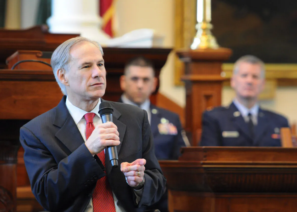Texas Gov. Greg Abbott in this file photo. (U.S. Air National Guard photo by 2nd Lt. Phil Fountain)