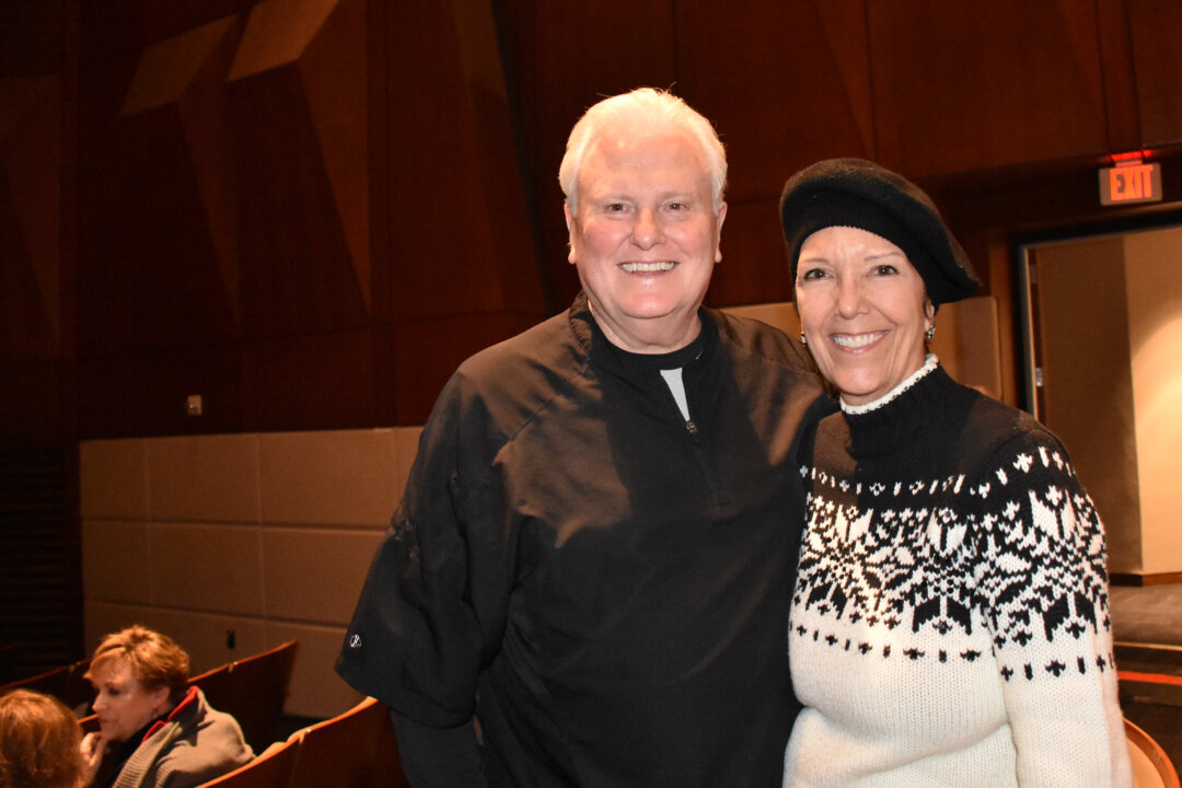 Ajax and Barbara Daugherty attended the opening show of Shen Yun Performing Arts after wanting to see it for three years, at the Eisemann Center in Richardson, Texas, on Jan. 11, 2020. (Amy Hu/The Epoch Times)