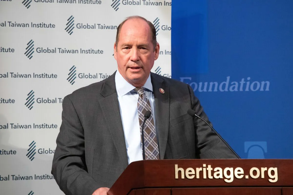 Congressman Ted Yoho speaks at an event assessing the results oof the Taiwan elections at the Heritage Foundation in Washington on Jan. 13, 2020. (Lynn Lin/Epoch Times)