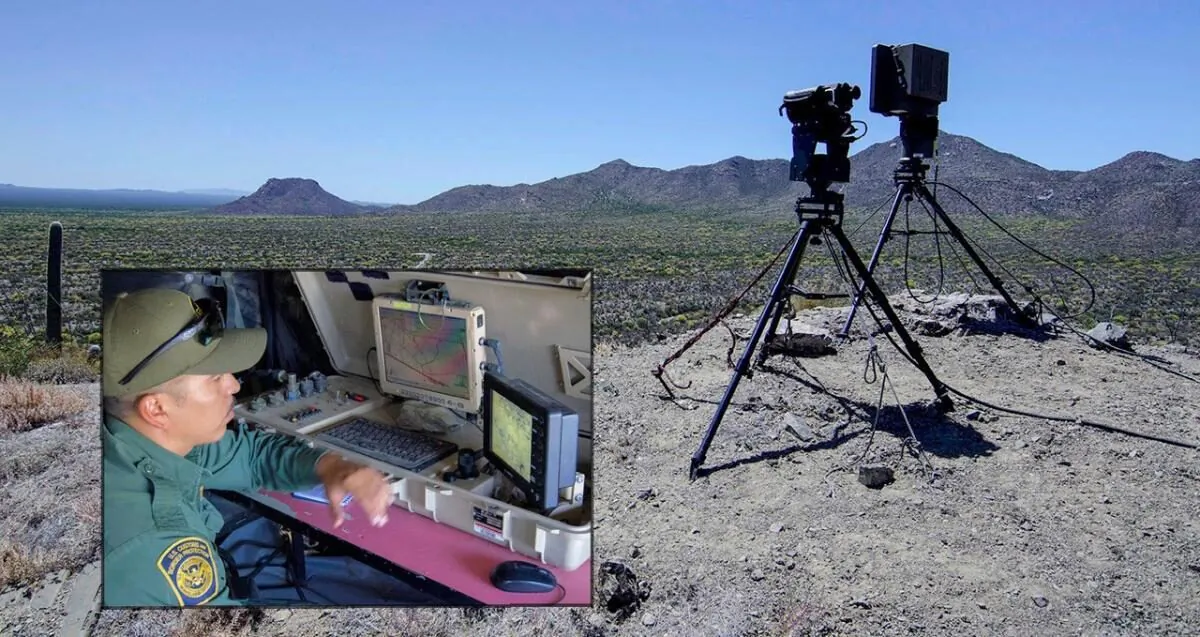 A Border Patrol agent operates a portable radar-camera unit. Southwest Border, United States,
Courtesy, CBP website
https://www.cbp.gov/frontline/frontline-june-az-technology