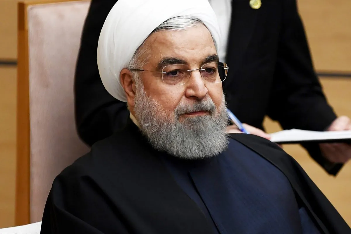 Iranian President Hassan Rouhani in Tokyo on Dec. 20, 2019. (Charly Triballeau/Pool Photo via AP)