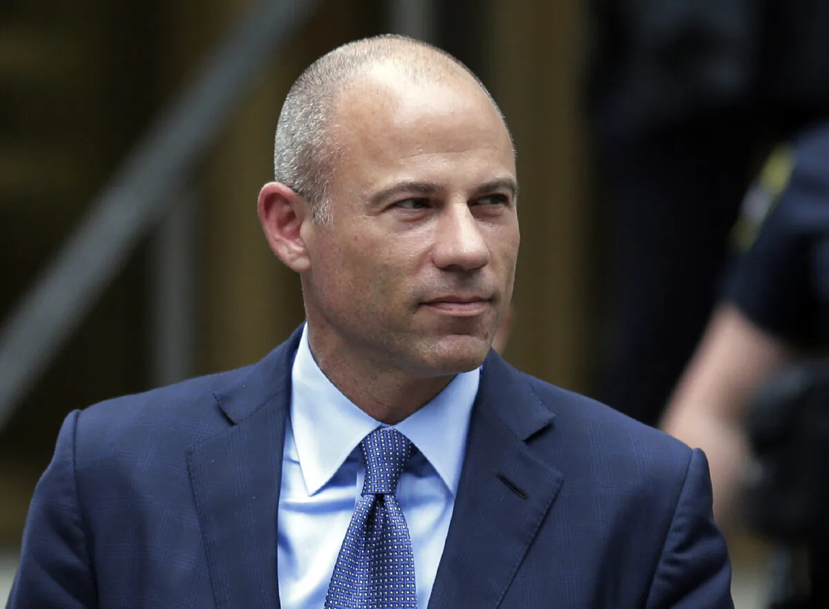 California attorney Michael Avenatti leaves a courthouse following a hearing in New York City, on May 28, 2019. (Seth Wenig/AP Photo)